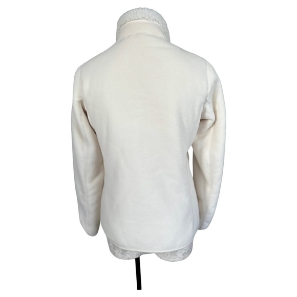 Weatherproof Reversible Plush Fleece Jacket Cream Full Zip Size Small - Picture 3 of 13